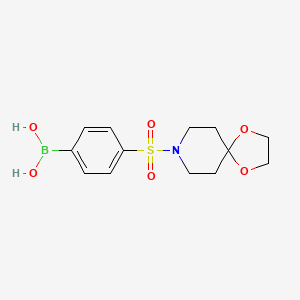 molecular formula C13H18BNO6S B1646887 4-(1,4-Dioxa-8-azaspiro[4.5]decan-8-ylsulfonyl)phenylboronic acid CAS No. 914610-70-1