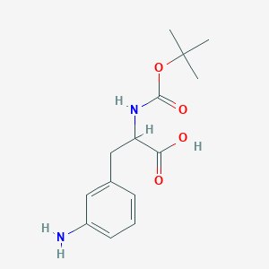 3-(3-Aminophenyl)-2-[(2-methylpropan-2-yl)oxycarbonylamino]propanoic acid