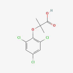 molecular formula C10H9Cl3O3 B1646931 2-Methyl-2-(2,4,6-trichlorophenoxy)propanoic acid 