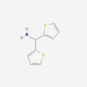 molecular formula C9H9NS2 B1646934 Bis(thiophen-2-yl)methanamine CAS No. 261925-40-0