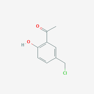 molecular formula C9H9ClO2 B1646936 2-Acetyl-4-chloromethyl phenol 