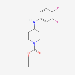 molecular formula C16H22F2N2O2 B1646937 1-Boc-4-[(3,4-difluorophenyl)amino]-piperidine 
