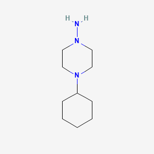 molecular formula C10H21N3 B1646939 4-环己基哌嗪-1-胺 CAS No. 916518-99-5