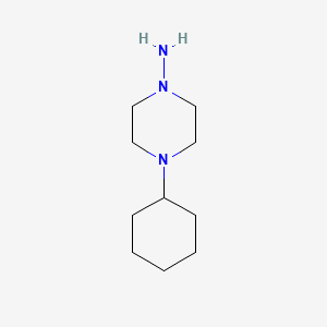 molecular formula C10H21N3 B1646939 4-シクロヘキシルピペラジン-1-アミン CAS No. 916518-99-5