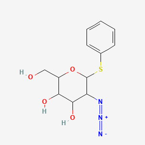 5-Azido-2-(hydroxymethyl)-6-phenylsulfanyloxane-3,4-diol