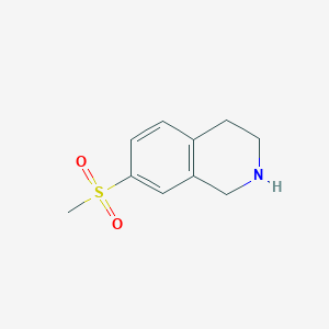 molecular formula C10H13NO2S B1646967 7-Methylsulfonyl-1,2,3,4-tetrahydroisoquinoline 