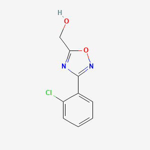molecular formula C9H7ClN2O2 B1646986 (3-(2-Chlorophenyl)-1,2,4-oxadiazol-5-yl)methanol CAS No. 188878-36-6