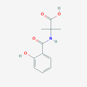 B164699 2-(2-Hydroxybenzoyl)-amino-2-methylpropionic acid CAS No. 128396-72-5