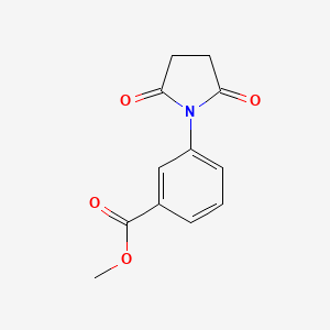 molecular formula C12H11NO4 B1647002 3-(2,5-Dioxo-1-pyrrolidinyl)benzoic acid methyl ester 