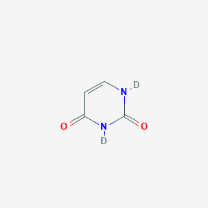 molecular formula C4H4N2O2 B1647003 1,3-Dideuteriopyrimidine-2,4-dione 