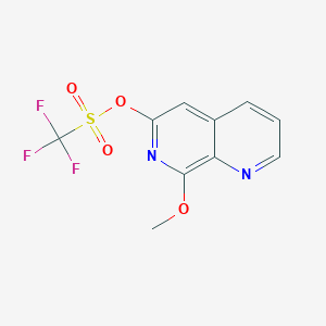 6-Trifluoromethylsulfonyloxy-8-methoxy-1,7-naphthyridine