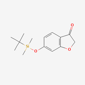 molecular formula C14H20O3Si B1647015 6-((Tert-butyldimethylsilyl)oxy)benzofuran-3(2H)-one 