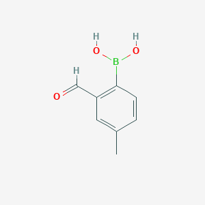 molecular formula C8H9BO3 B1647018 (2-ホルミル-4-メチルフェニル)ボロン酸 CAS No. 444188-28-7