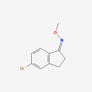 molecular formula C10H10BrNO B1647036 (Z)-5-bromo-N-methoxy-2,3-dihydroinden-1-imine 