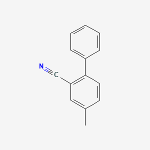 molecular formula C14H11N B1647047 4-Methyl-[1,1'-biphenyl]-2-carbonitrile CAS No. 64113-85-5