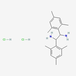 molecular formula C20H30Cl2N2 B1647083 (+/-)-1,2-Bis(2,4,6-trimethylphenyl)ethylenediamine Dihydrochloride CAS No. 1820706-16-8