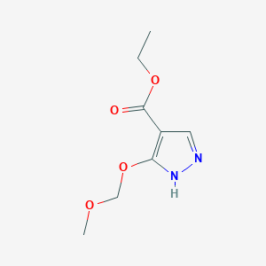molecular formula C8H12N2O4 B1647089 ethyl 3-(methoxymethoxy)-1H-pyrazole-4-carboxylate 