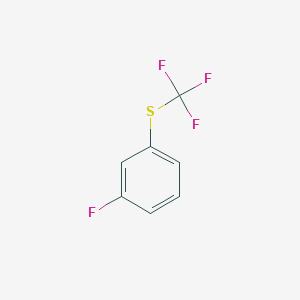 molecular formula C7H4F4S B1647094 (3-Fluorophenyl)(trifluoromethyl)sulfane 