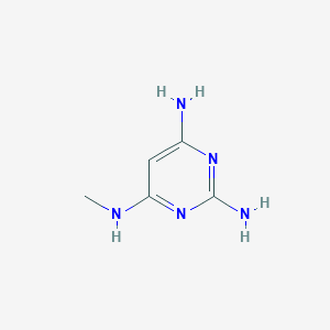 molecular formula C5H9N5 B1647107 2,4,6-Pyrimidinetriamine, N4-methyl- 