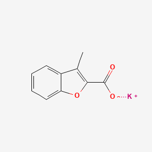 molecular formula C10H7KO3 B1647109 Potassium 3-methylbenzofuran-2-carboxylate 