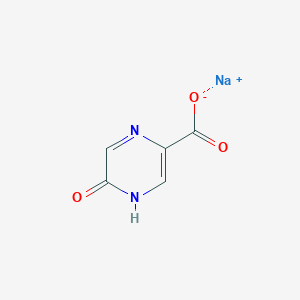 molecular formula C5H3N2NaO3 B1647112 Sodium 5-oxo-4,5-dihydropyrazine-2-carboxylate CAS No. 77168-77-5