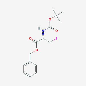 molecular formula C15H20INO4 B164712 Boc-β-碘-D-丙氨酸-OBzl CAS No. 125942-79-2