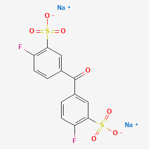 molecular formula C13H6F2Na2O7S2 B1647125 3,3'-Bis(sodiosulfo)-4,4'-difluorobenzophenone 