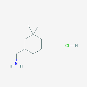 molecular formula C9H20ClN B1647130 (3,3-二甲基环己基)甲胺盐酸盐 CAS No. 212382-66-6