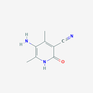 molecular formula C8H9N3O B1647135 5-Amino-4,6-dimethyl-2-oxo-1,2-dihydropyridine-3-carbonitrile 