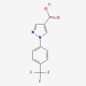 1-[4-(Trifluoromethyl)phenyl]pyrazole-4-carboxylic acid