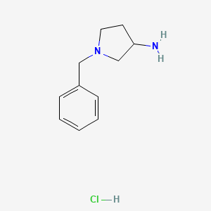 molecular formula C11H17ClN2 B1647141 1-Benzylpyrrolidin-3-amine hydrochloride 