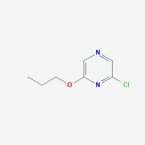 molecular formula C7H9ClN2O B1647145 2-Chloro-6-propoxypyrazine 