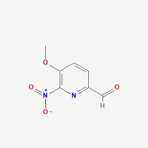 molecular formula C7H6N2O4 B1647236 5-Methoxy-6-nitropicolinaldehyde 
