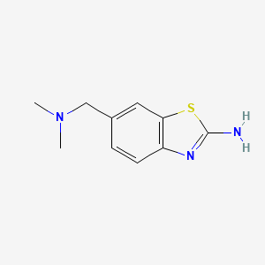 molecular formula C10H13N3S B1647251 6-[(Dimethylamino)methyl]-1,3-benzothiazol-2-amine 
