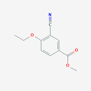 molecular formula C11H11NO3 B1647272 Methyl 3-cyano-4-ethoxybenzoate 