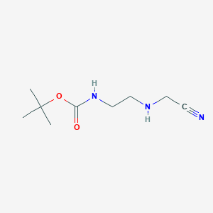 Carbamic acid, [2-[(cyanomethyl)amino]ethyl]-, 1,1-dimethylethyl ester (9CI)