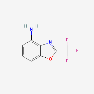 molecular formula C8H5F3N2O B1647300 2-(Trifluoromethyl)-1,3-benzoxazol-4-amine CAS No. 573759-05-4