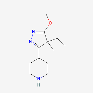 4-(4-Ethyl-5-methoxy-4-methyl-4H-pyrazol-3-yl)piperidine