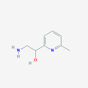 molecular formula C8H12N2O B1647308 2-Amino-1-(6-methylpyridin-2-yl)ethanol 