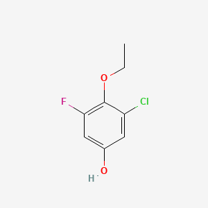 molecular formula C8H8ClFO2 B1647315 3-Chloro-4-ethoxy-5-fluorophenol CAS No. 1017778-82-3