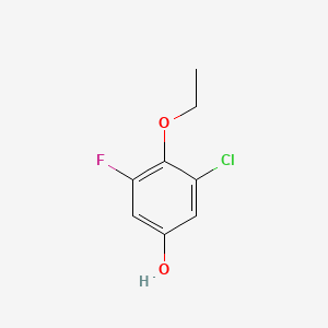 molecular formula C8H8ClFO2 B1647315 3-Chlor-4-ethoxy-5-fluorphenol CAS No. 1017778-82-3