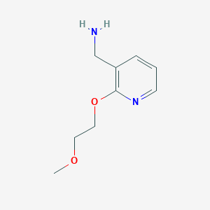 [2-(2-Methoxyethoxy)pyridin-3-yl]methanamine