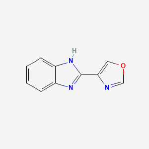 molecular formula C10H7N3O B1647319 2-(1,3-Oxazol-4-yl)-1H-benzimidazole 