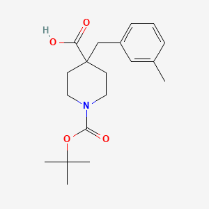 molecular formula C19H27NO4 B1647337 1-Boc-4-(3-methylbenzyl)-4-carboxypiperidine 