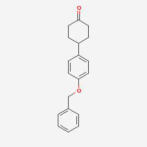 molecular formula C19H20O2 B1647339 4-(4-Benzyloxyphenyl)cyclohexanone 
