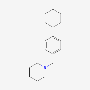 molecular formula C18H27N B1647348 1-(4-Cyclohexylbenzyl)piperidine 