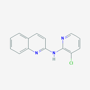 molecular formula C14H10ClN3 B1647354 2-Quinolinamine, N-(3-chloro-2-pyridinyl)- 