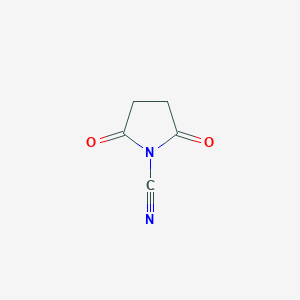 molecular formula C5H4N2O2 B164738 2,5-Dioxopyrrolidine-1-carbonitrile CAS No. 135205-66-2