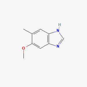 molecular formula C9H10N2O B1647386 5-Methoxy-6-methylbenzimidazole 
