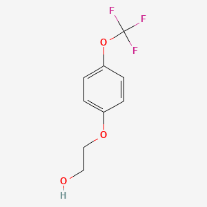 molecular formula C9H9F3O3 B1647403 2-[4-(Trifluoromethoxy)phenoxy]ethanol 